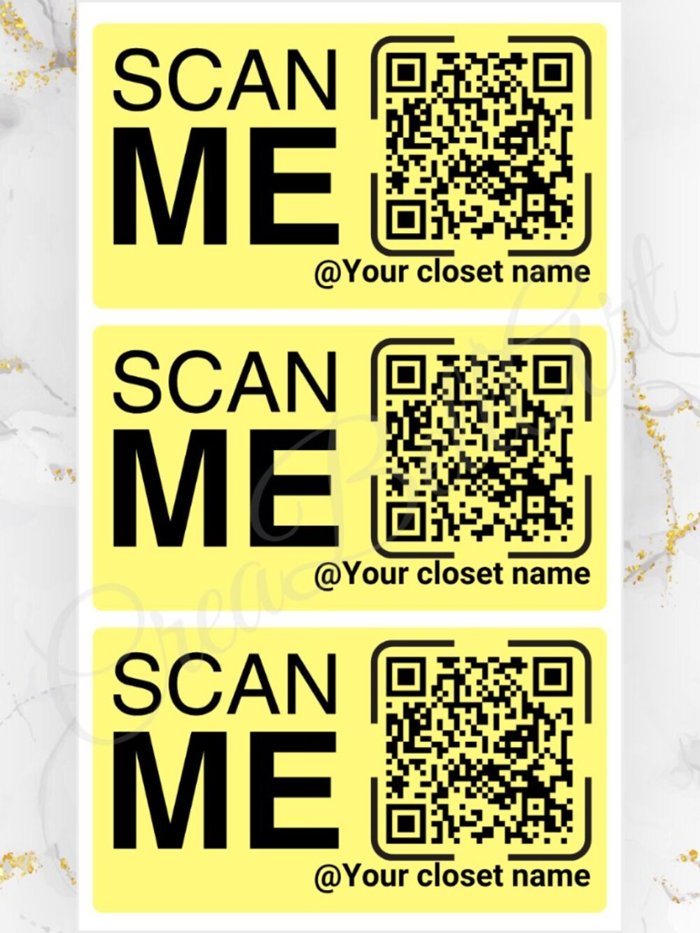 100 Thank you Stickers for Packaging Customizable QR | Small Business Labels